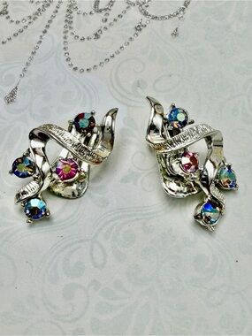 Vintage Coro Swirl Clip-On Earrings